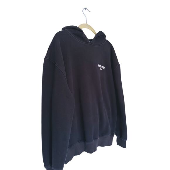 White Fox Offstage Hoodie & Sweatpants 2-Piece Track Set  S/M Black Lounge Cozy - Picture 13 of 15